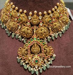 Antique Kundan Jewellery, Huge Necklace, Nakshi Jewellery, Indian Brides Jewelry, Gold Jewelry Prom, Heavy Necklace