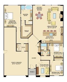 the floor plan for a two bedroom apartment with an attached bathroom and separate living room