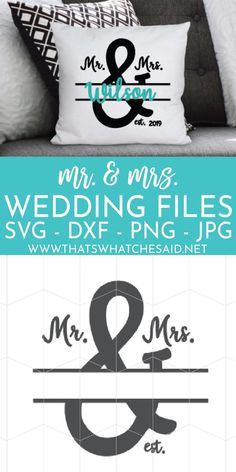 the mr and mrs wedding files svg dxf png