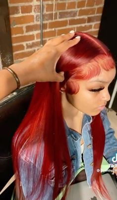 Girl Hair Colors, Weave Ponytail Hairstyles, Red Wig, Dyed Hair Inspiration, Pretty Hair Color, Hot Hair Styles, Hair Ponytail Styles