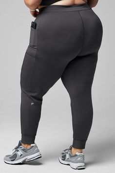 On-The-Go Cold Weather Jogger Fabletics Onyx female Activewear >> Womens >> Bottoms >> Pants & Joggers >> Joggers plus Training Female Activewear, High Waist Fashion, Model Photos, Active Wear For Women, Bottoms Pants, Custom Fit, Cold Weather, Onyx, Womens Bottoms