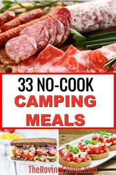 33 no cook camping meals that are easy to make