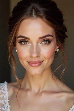 Bridesmaid Makeup Brown, Bridesmaid Makeup Brown Eyes, Wedding Makeup Looks Natural, Winter Makeup Looks Natural, Eyes Guide, Bridal Makeup For Brown Eyes, Makeup Brown Eyes, Makeup Brown, Fair Skin Makeup