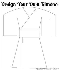 an image of a kimono with the text design your own kimono