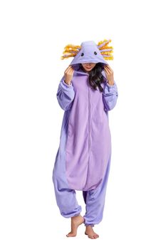 PRICES MAY VARY. Unique cute animal onesie pajamas, soft and comfortable fleece material, pajama hooded design, tail, ears or more lifelike. It's a great cosplay costume jumpsuit. The novelty animal one-piece is reinforced with buttons or zipper, which is convenient for daily wearing and taking off more durable. Fluffy cozy and loose fleece pajamas ,keep you warm during winter seasons. Cute and eye-catching animal onesie designs that get more attentions at Halloween, Christmas, carnivals, birthd Onesies For Women, Tangled Dress, Onesie Designs, Christmas Sleepwear, Cute Onesie, Animal Onesie, Animal Pajamas, Sleepwear For Women, One Piece Cosplay