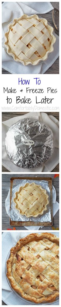 how to make a homemade pie in less than 10 minutes or less with this easy step - by - step instructions