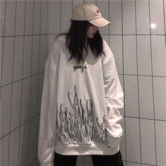 Age: Ages 18-35 Years OldCollar: O-NeckModel Number: sweatshirt womenWeight: 400g Streetwear Plus Size, Egirl Style, Harajuku Hoodie, Plus Size Winter Outfits, Harajuku Sweatshirt, Hoodie Streetwear, Denim Decor, Loose Hoodie, Korean Streetwear