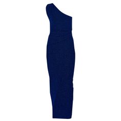 For an elegant formal dress that will be sure to wow, look no further than the Valedictory Dress in Sapphire. Offering a figure-flattering silhouette made from a luxurious stretch lurex fabric, the dress boasts a feminine and sophisticated style that exudes timeless glamour. This style features subtle waist gathering that adds drape and flatters the tummy. Ideal for ball events, black tie events, formal events, gala's, or even a school formal.  Luxurious sapphire metallic stretch fabric provides Valedictory Dress, School Formal, Formal Dress Code, Lurex Fabric, Timeless Glamour, Dresses Formal Elegant, Split Design, Black Tie Event, Shoulder Design