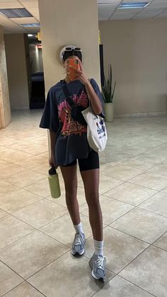 Gym Ootd, Pilates Outfit, Errands Outfit, Gym Crush, Biker Shorts Outfit, Cute Gym Outfits, Gym Outfits, Gym Style, Outfits Spring