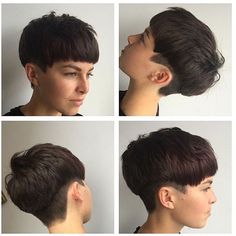 #TB undercut.. Short pixie style with a sharp undercut @rcnq #rcnq #manchester… Best Bob Haircuts, Mens Hairstyles Thick Hair, Short Hair Undercut, Pixie Styles, Undercut Pixie, Undercut Hairstyles, Creative Hairstyles