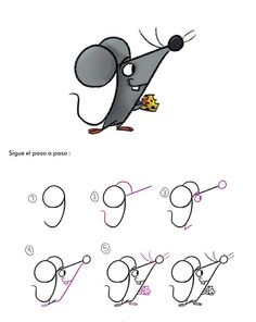 how to draw a cartoon mouse step by step drawing instructions for kids and beginners