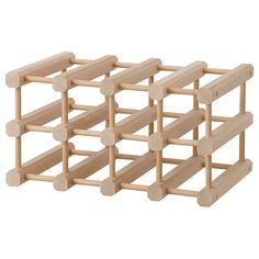 several wooden pegs are stacked on top of each other in order to hold the pegs