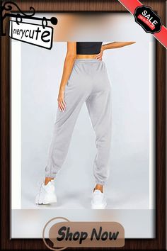 Light Gray Loose Sports Running Pants Gray High Waist Sports Bottoms, Gray High-waist Sports Bottoms, Sportswear Relaxed Fit Full Length Bottoms, Solid Sportswear Pants For Jogging, Sportswear Bottoms With Relaxed Fit, Loosely Fitted Solid Sweatpants For Sports, Sports Ankle-length Pants With Pockets, Ankle-length Sports Pants With Pockets, Spring Sports Trousers