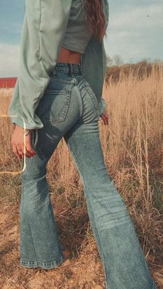 Final Sale ✨ Wrangler Original Bell Vintage Aged – Wiseman’s Western Wrangler Bell Bottoms Jeans, Flare Jeans Bell Bottoms, What To Wear With Bell Bottom Jeans For School, Vintage Womens Western Jeans, Bell Bottom Jeans For Women Over 40, Where To Shop For Western Clothes, Western Clothes Shop, Casual Country Outfits, Girls Short Dresses