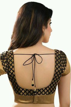 Brocade Blouse Designs, Slides Outfit, Cotton Blouse Design, Blouse Designs Catalogue, New Saree Blouse Designs, Backless Blouse Designs, Saree Blouse Neck Designs, Brocade Blouse, Traditional Blouse Designs