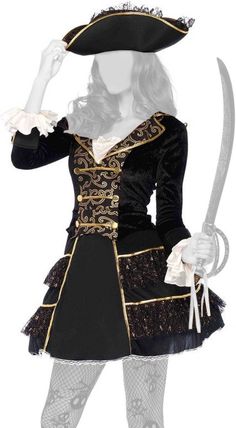 Leg Avenue Capitano d'alto mare - Costume Piratessa Deluxe Pirates Dress, Costume Pirate, Pirate Dress, Gothic Medieval, Dress Design, Designer Dresses, Victorian Dress, Design Ideas