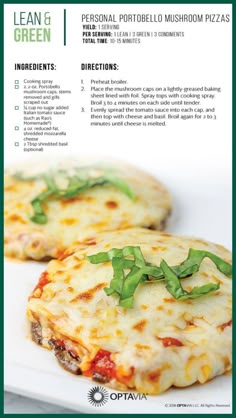 brochure with instructions on how to make pizzas