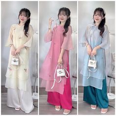 Hello , thanks for visiting my shop Brand New High Quality Vietnamese Ao Dai. Ao Dai for women 40-77 kgs Ao Dai full set ( dress + pants) *These are Asian size <>US Petite size .Please order 1,2 size bigger to your normal size  Full size XS/ S/ M/ L/ XL/ 2XL/ 3XL. S: burst 33in - waist 26in -length 55 in M: burst 35in -waist 28in -length 55 in L: burst 37in -waist 30in -length 55 in XL: burst 39in -waist 32in -length 55 in XXL: burst 41in -waist 34in -length 55 in 3XL: burst 43in -waist 36in -le Festive White Long Ao Dai, Festive Long White Ao Dai, Summer Wedding Long Ao Dai, Pink Summer Wedding Cheongsam, Summer Wedding Ao Dai With Long Sleeves, Summer Wedding Pink Cheongsam, Spring Wedding Short Sleeve Ao Dai, Spring Wedding Ao Dai With Short Sleeves, Summer Traditional Ao Dai For Parties