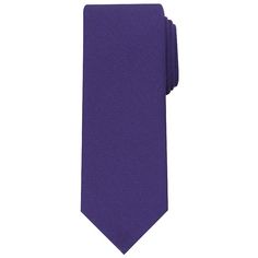 Show off your sense of style with this men's skinny tie from Bespoke. Show off your sense of style with this men's skinny tie from Bespoke. Watch now for simple tie-tying tips. Narrow width complements slim, modern dress apparel 2.75-inch width Polyester Spot clean Imported Size: One Size. Color: Med Purple. Gender: male. Age Group: adult. Pattern: Solid. Slim Tie, Modern Dress, This Man, Bespoke, Dress Outfits, Purple, Color