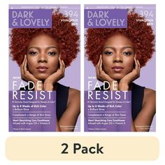 SoftSheen-Carson Dark and Lovely Fade Resist Hair Color, Fade-Resistant Rich Conditioning Color is an innovative formula that delivers vibrant, fade-resistant color and shine. This formula contains Dark and Lovely's exclusive Moisture Seal technology for double the conditioning power especially designed to help protect relaxed and natural hair while coloring. The result is silky, shiny hair and luxurious, rich color that lasts up to 8 weeks Packaging May Vary. What you receive may not be what is Dark And Lovely, Silky Shiny Hair, Dark Red Brown, Dyed Red Hair, Red Hair Color, Shiny Hair, 8 Weeks, Dyed Hair, Rich Color