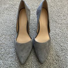 Banana Republic Kitten Grey Heels - Adelia Elegant Suede Wedge Heels, Grey Heels, Shoes Women Heels, Banana Republic, Shoes Heels, Size 6, Women Shoes, Heels, Grey