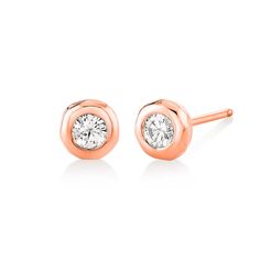 Logan Hollowell Online & In-Store Exclusive14k gold river round diamond studs feature 0.28ctw round diamonds per pair. Available in yellow gold, rose gold, or white gold.Available as a pair or single earring. Rose Gold Single Diamond Earrings For Anniversary, Rose Gold Round Cut Earrings With Single Diamond, Rose Gold Diamond Earrings Round Cut, Rose Gold Diamond Earrings With Single Round Cut, Rose Gold Round Diamond Earrings With Brilliant Cut, Rose Gold Round Cut Diamond Earrings, Rose Gold Round Cut Single Diamond Earrings, 14k Rose Gold Round Diamond Earrings, Luxury Yellow Gold Round Cut Earrings