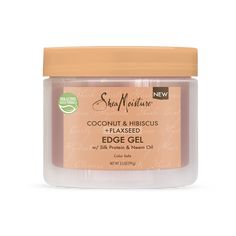 Coconut & Hibiscus Edge Gel  3.5 oz | SheaMoisture Hair Products For Curly Hair, Shea Moisture Coconut, Edge Gel, Laid Edges, Coconut Hibiscus, Curl Mousse, Gel Hair, Frizz Free Curls, Shea Moisture