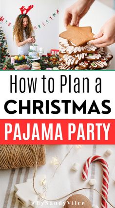 How to plan a Christmas pajama party Pancake And Pajamas Christmas Party, Rs Christmas Activity Ideas, Christmas Pajama Brunch Party, Christmas Pajama Party Ideas Families, Pajama Themed Christmas Party, Christmas Themed Slumber Party, Christmas Brunch Theme Party, Christmas Brunch Activities, Pajamas Christmas Party Ideas