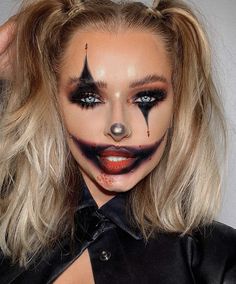 Lashes Amazon, Crazy Halloween Makeup, Best Halloween Makeup, Halloween Makeup Artist, Creepy Clown Makeup, Colossal Mascara, Pelottava Halloween, Maybelline Colossal, Make Up Bride