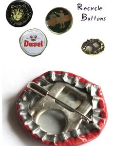 there are several different buttons and pins on this pinback button set that you can use to make your own badges