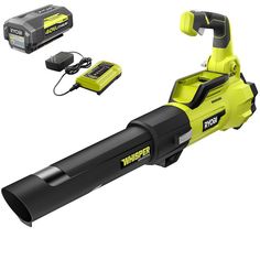 RYOBI 125 MPH 550 CFM 40-Volt Lithium-Ion Brushless Cordless Jet Fan Leaf Blower - 4.0 Ah Battery and Charger Included - Super Arbor Potty Trainer, Ryobi Tools, Cordless Leaf Blowers, Stone Driveway, Leaf Blowers, Jet Fan, Electronic Recycling, Combo Kit, Brushless Motor