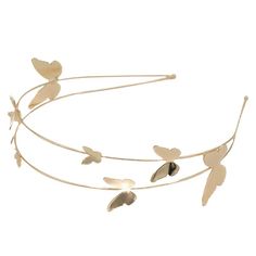 Add sweet style to her outfit with this girls' Limited Too butterfly metal headband. Add sweet style to her outfit with this girls' Limited Too butterfly metal headband. FEATURES 1 Metal Headband Butterfly detailsDETAILS Metal Spot clean Imported Size: One Size. Color: Gold. Gender: female. Age Group: kids. Butterfly Headband, Headband Gold, Limited Too, Metal Headband, Metal Butterfly, Metal Headbands, Sweet Style, Pretty Jewellery, Gender Female