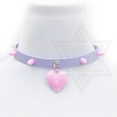 - Online Store Powered by Storenvy Choker Drawing, Pastel Accessories, Pastel Punk, Pastel Goth Fashion, Pastel Fashion, Heart Choker, Kawaii Accessories, Easter Bunny Decorations, Kawaii Clothes