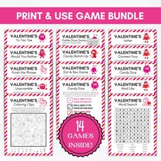 valentines day classroom party games Valentines Activity, Candy Dice Game, Valentine Letter, Valentine's Day Party Games, Valentines Letter, Connect Four, Valentines Games, Candy Match, Galentines Party