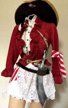 a mannequin dressed in a pirate costume