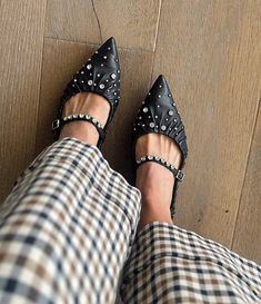 Antonio Melani x Jennifer Sumko Lyssa Lou Leather Studded Mary Jane Flats | Dillard's Jennifer Sumko, Mary Janes Outfit, Studded Flats, Leather Socks, Shoe Inspo, Star Shoes, Comfortable Boots, Mary Jane Flats, Antonio Melani