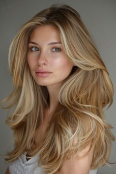 How to Find Your Perfect Shade: 61+ Blonde Hair Color Ideas Honey Blonde Reverse Balayage, Long Blonde Hair Platinum, Extra Long Blonde Hair, Light Warm Blonde Hair, Warm Platinum Blonde Hair, Light Honey Blonde Hair, Jahodová Blond, Warm Golden Blonde Hair, Shades Of Blonde Hair