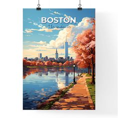 a poster with the name boston on it