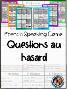 french speaking game questions au hasard