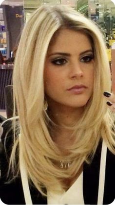 Blond Balayage, Medium Layered Hair, Long Layered Haircuts, Long Blonde, Long Blonde Hair, Baddie Hairstyles