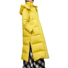 Brand New With Tags! Size L Oversized, Long Fit Unisex Stella Mccartney For Adidas Down Coat Yellow With Hood Collarless Long Flap Pockets & Zip Closure Fit:Coats By Stella Mccartney For Adidas Typically Fit True To Size. Fabric: 100% Polyester; Lining 100% Polyester; Combo 95% Polyester, 5% Spandex; Combo 2 100% Polyester; Fill 100% Polyester Yellow Winter Parka With Pockets, Yellow Oversized Hooded Outerwear, Yellow Winter Workwear Outerwear, Yellow Winter Outerwear For Work, Oversized Yellow Outerwear For Fall, Yellow Oversized Outerwear For Fall, Yellow Long Coat For Winter, Yellow Winter Puffer Jacket, Yellow Long Sleeve Puffer Outerwear