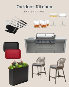 outdoor kitchen get the look for under $ 100 with these items from ikea and kohl