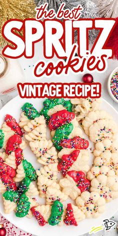 the best spritz cookies vintage recipe for christmas and new year's eve