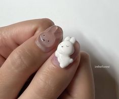 Miffy Nails, Bunny Nails, Korean Nails, Cute Nail, Glamorous Nails, Soft Nails, Kawaii Nails, Cute Nail Art, Dream Nails