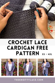 Create your own stunning Crochet Lace Cardigan with our free pattern, available in sizes XS-4XL! This cardigan is perfect for layering and includes a detailed video tutorial to guide you through and learn how to work up the Suzette stitch. Enjoy a free hood pattern included. Perfect for any skill level. Save this pattern today. Crochet Lace Cardigan, Easy Crochet Shrug, Cardigan Free Pattern, Cardigan Shawl, Hood Pattern, Fall Crochet, Fall Cardigan, Yarn Skein, Crochet Shrug