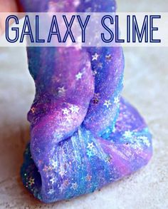 an image of galaxy slime with text overlay