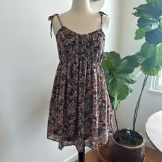 Tillys Floral Babydoll Dress Black And Pinks Nwt Size Large Smoke And Pet Free Home Cute Pink Mini Dress With Ditsy Floral Print, Cute Pink Sundress For Daywear, Pink Ditsy Floral Print Dress With Spaghetti Straps, Pink Spaghetti Strap Dress With Ditsy Floral Print, Pink Casual Floral Dress, Casual Pink Floral Dress For Dress Down, Casual Pink Floral Dress For Dress Down Occasions, Casual Pink Floral Dress, White Floral Bodycon Dress