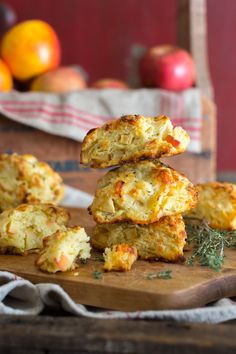 Sweet and savory Apple Cheddar and Thyme Scones recipe