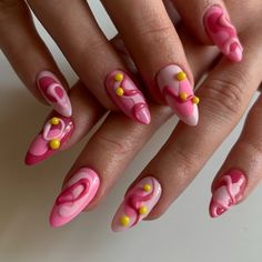 🩷🤍🫧🟡 | Instagram Oval Nail Art, Nailart Ideas, Oval Nail, Nail Quotes, Quotes For Instagram, Hard Gel