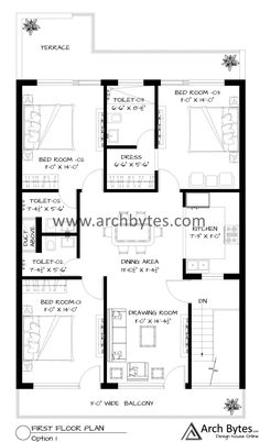 the floor plan for an apartment in india